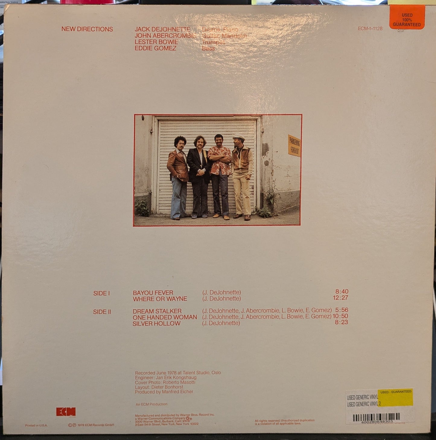 Jack DeJohnette - New Directions (VINYL) | Near Mint (NM) Near Mint (NM)-