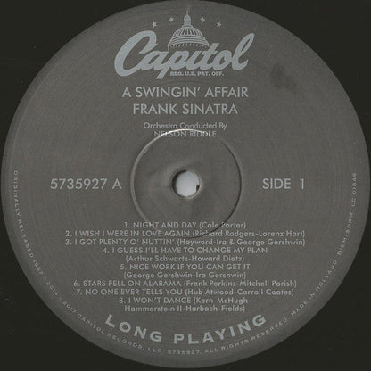Frank Sinatra - A Swingin' Affair (VINYL) | Near Mint (NM or M-) Near Mint- (NM-)-