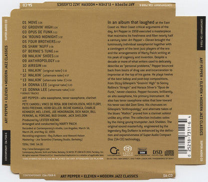 Art Pepper - Art Pepper + Eleven (Modern Jazz Classics)(SACD) | Near Mint (NM) Near Mint (NM)-