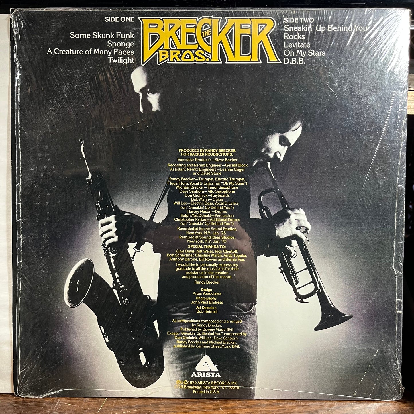 The Brecker Brothers - The Brecker Bros. (VINYL) | Near Mint (NM) Near Mint (NM)-