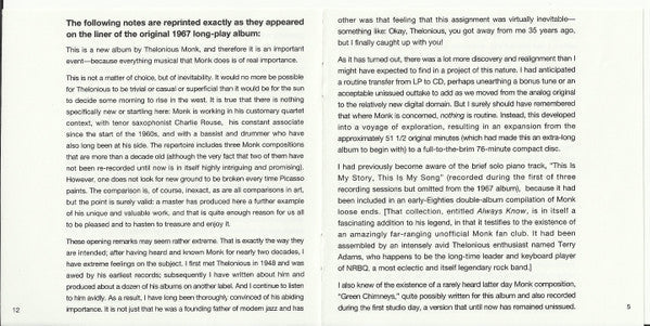Thelonious Monk - Straight, No Chaser (SACD) | Near Mint (NM) Near Mint (NM)-