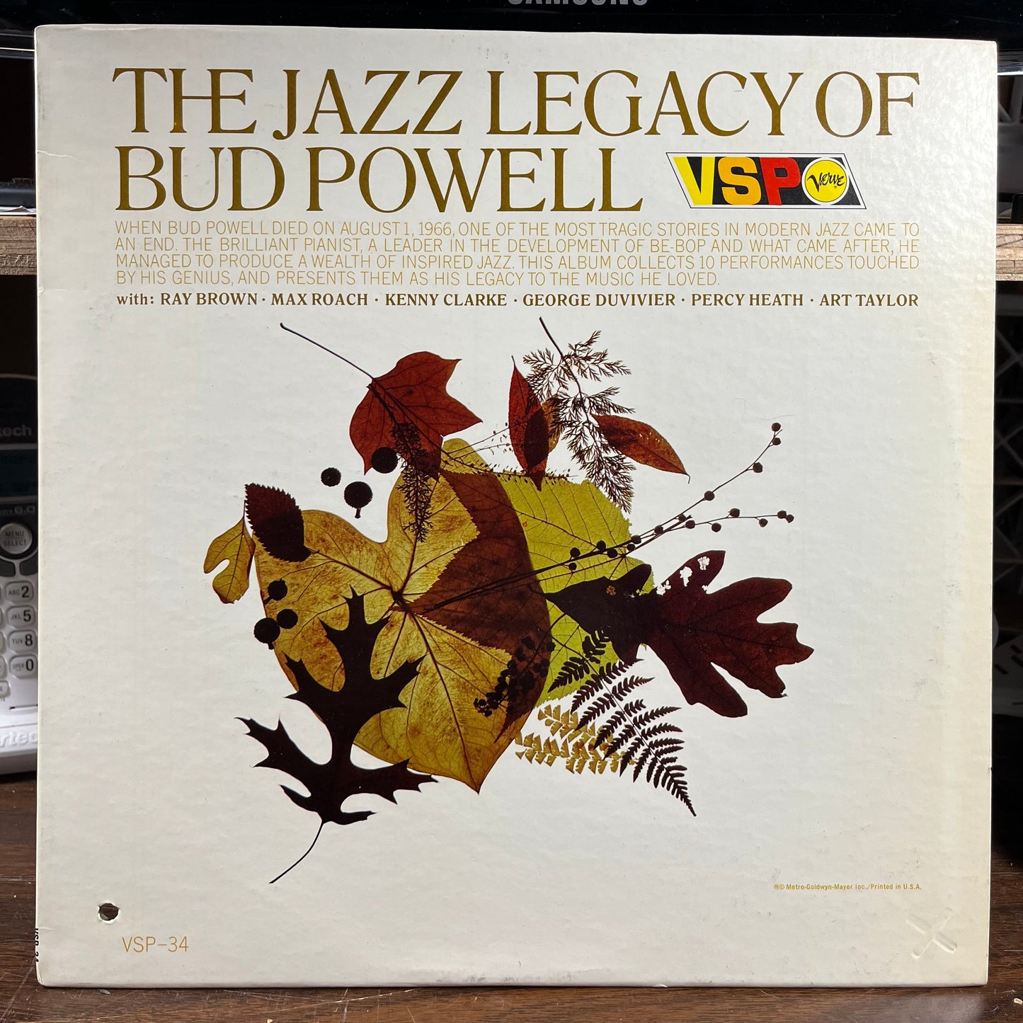 Bud Powell - The Jazz Legacy Of Bud Powell (VINYL) | Near Mint (NM) Near Mint (NM)-
