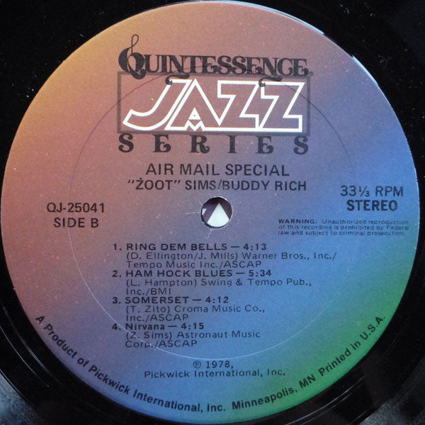 Zoot Sims - Air Mail Special | Near Mint (NM) Near Mint (NM)-