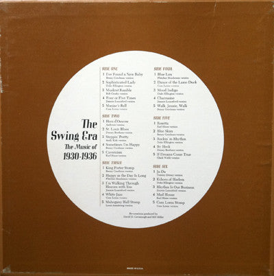 Various - The Swing Era 1930-1936: Wonderful Times: Making A Lot Out Of A Little *BOX* | Near Mint (NM) Near Mint (NM)-