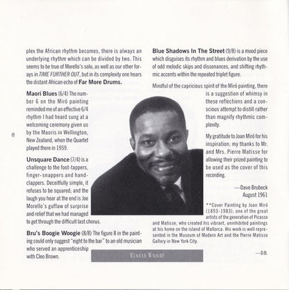 The Dave Brubeck Quartet - Time Further Out (Miro Reflections) (CD) |-