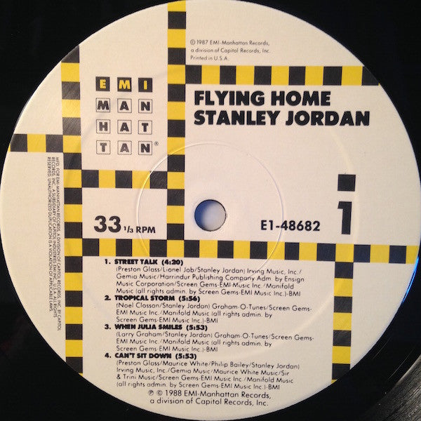 Stanley Jordan - Flying Home | Near Mint (NM) Excellent (EX)-