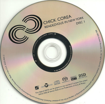 Chick Corea - Rendezvous In New York (SACD) | Near Mint (NM) Very Good Plus (VG+)-