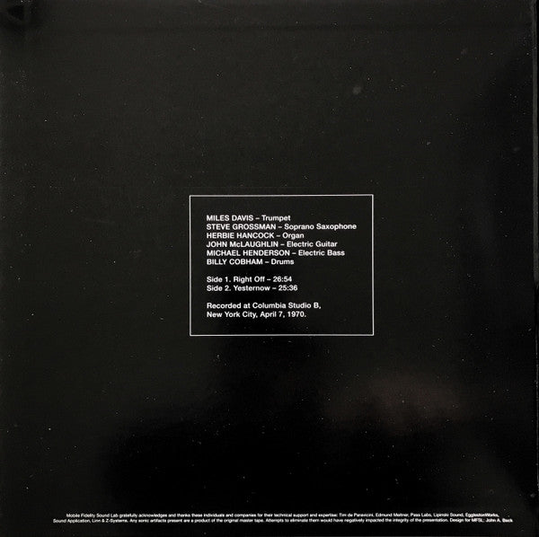Miles Davis - Jack Johnson (Original Soundtrack Recording) (MFSL VINYL) | Near Mint (NM) Excellent+ (EX+)-
