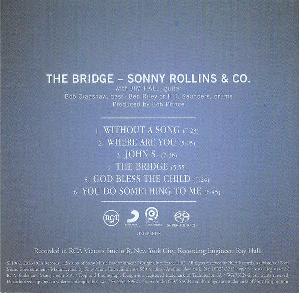 Sonny Rollins - The Bridge (SACD) | Near Mint (NM) Near Mint (NM)-