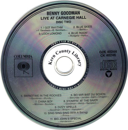 Benny Goodman - Live At Carnegie Hall (2xCD) | Near Mint (NM) Near Mint (NM)-