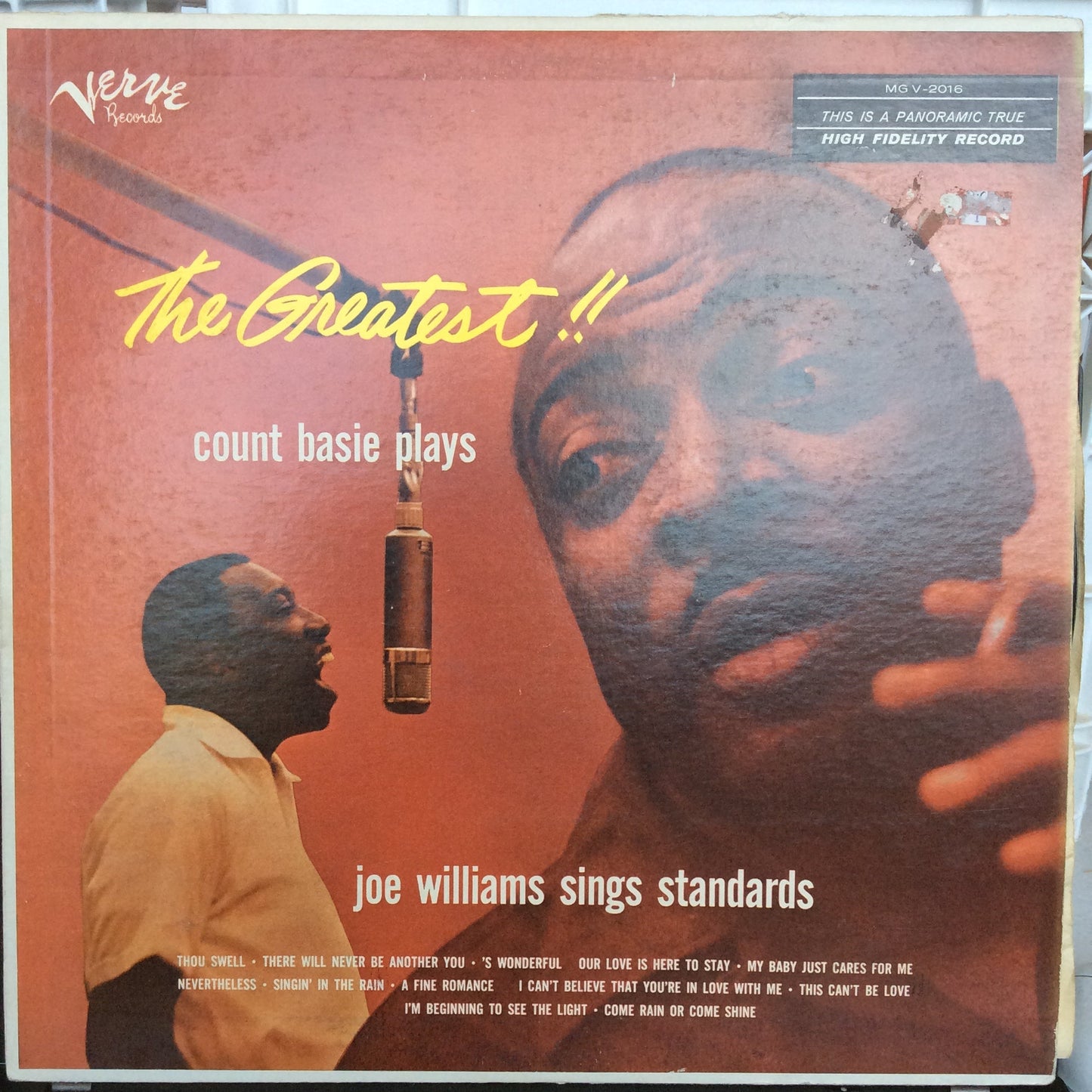 Count Basie - The Greatest! Count Basie Plays...Joe Williams Sings Standards (VINYL) | Near Mint (NM) Very Good Plus (VG+)-