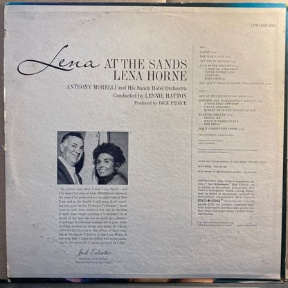 Lena Horne - Lena At The Sands *MONO / 1S* | Near Mint (NM) Near Mint (NM)-