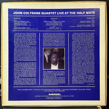 The John Coltrane Quartet - Live At The Half Note (VINYL BOX 3xLP AUDIO FIDELITY AFE 3-9 1984) | USED Near Mint (NM or M-) Near Mint- (NM-)-