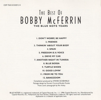 Bobby McFerrin - The Best Of Bobby McFerrin (CD) | Near Mint (NM) Near Mint (NM)-