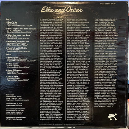 Ella Fitzgerald - Ella And Oscar *INDIANAPOLIS* | Near Mint (NM) Near Mint (NM)-