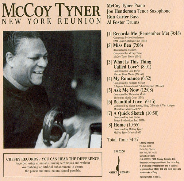 McCoy Tyner Quartet - New York Reunion (SACD) | Near Mint (NM) Near Mint (NM)-