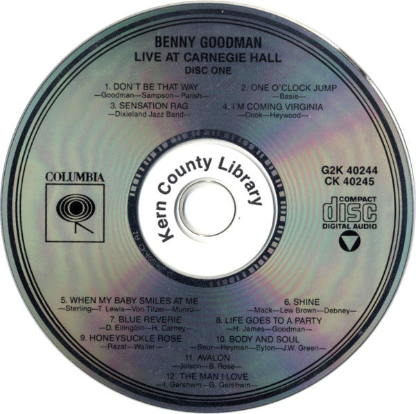 Benny Goodman - Live At Carnegie Hall (2xCD) | Near Mint (NM) Near Mint (NM)-