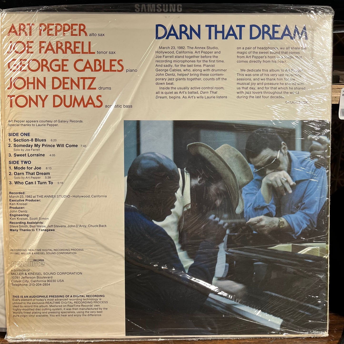 Art Pepper - Darn That Dream (VINYL) | Near Mint (NM) Near Mint (NM)-