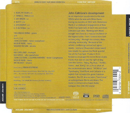 Thelonious Monk - Thelonious Monk With John Coltrane (SACD) | Near Mint (NM) Excellent+ (EX+)-