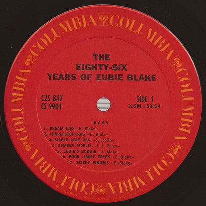 Eubie Blake - The Eighty-Six Years Of Eubie Blake | Near Mint (NM) Very Good Plus (VG+)-