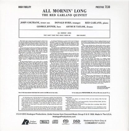 The Red Garland Quintet - All Mornin' Long (SACD) | Near Mint (NM) Near Mint (NM)-