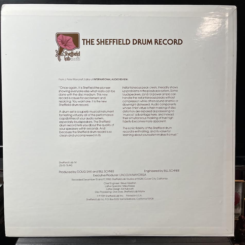 Jim Keltner - The Sheffield Drum Record ( VINYL) | Near Mint (NM) Near Mint (NM)-