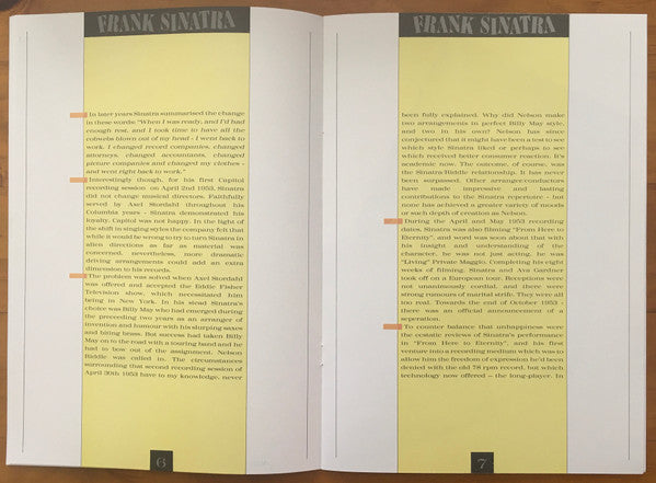 Frank Sinatra - The Capitol Years (20xVINYL BOX) | Near Mint (NM or M-) Very Good (VG)-