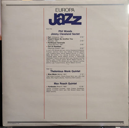 Thelonious Monk - Europa Jazz *ITALY* | Near Mint (NM) Excellent (EX)-