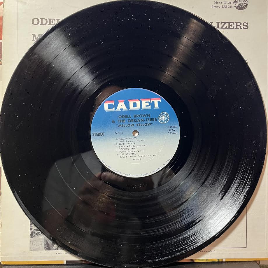 Odell Brown & The Organ-izers - Mellow Yellow (VINYL) | Near Mint (NM) Excellent+ (EX+)-