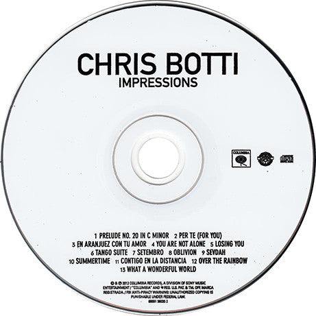 Chris Botti - Impressions (CD) | Near Mint (NM) Near Mint (NM)-
