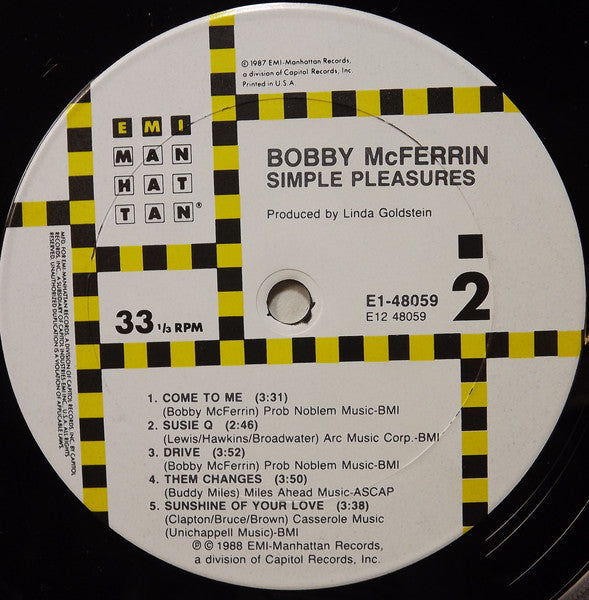 Bobby McFerrin - Simple Pleasures | Near Mint (NM) Near Mint (NM)-