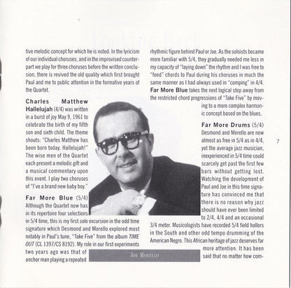 The Dave Brubeck Quartet - Time Further Out (Miro Reflections) (CD) |-