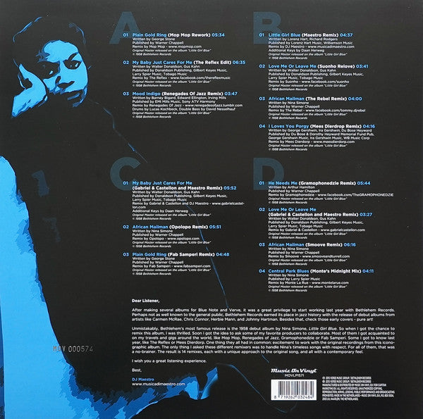 DJ Maestro - Little Girl Blue (Remixed) (2xVINYL) | Near Mint (NM) Near Mint (NM)-