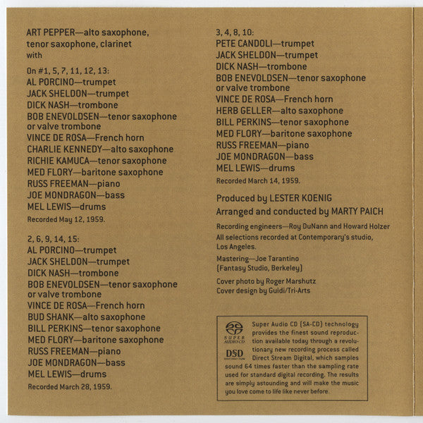 Art Pepper - Art Pepper + Eleven (Modern Jazz Classics)(SACD) | Near Mint (NM) Near Mint (NM)-
