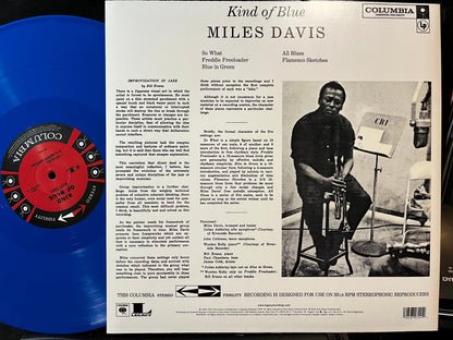 Miles Davis - Kind Of Blue (BLUE VINYL Columbia – 88697680571, Legacy – 88697680571 2023) | Near Mint (NM) Near Mint (NM)-