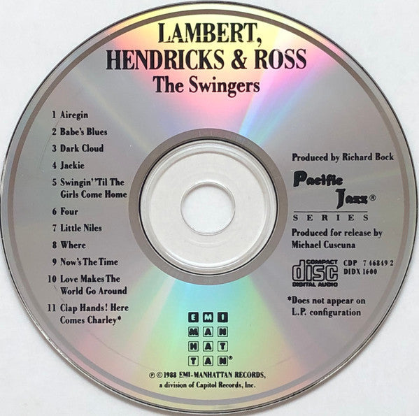 Lambert, Hendricks & Ross - The Swingers! (CD) | Near Mint (NM) Near Mint (NM)-