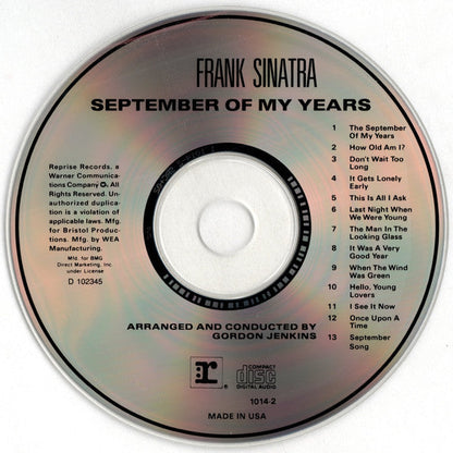 Frank Sinatra - September Of My Years (CD) | Near Mint (NM) Near Mint (NM)-