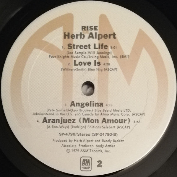 Herb Alpert & The Tijuana Brass - Rise (VINYL) | Near Mint (NM) Near Mint (NM)-