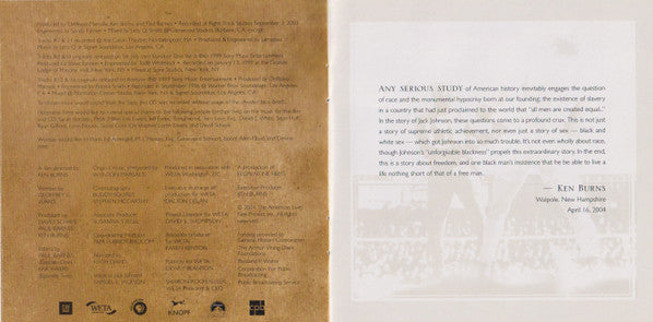 Unforgivable Blackness - The Rise And Fall Of Jack Johnson (CD) | Near Mint (NM or M-)-