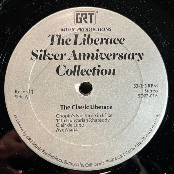 Liberace - The Liberace Silver Anniversary Collection (5x VINYL BOXSET GRT ‎– 9D07) | USED Near Mint (NM or M-) Excellent (EX)-