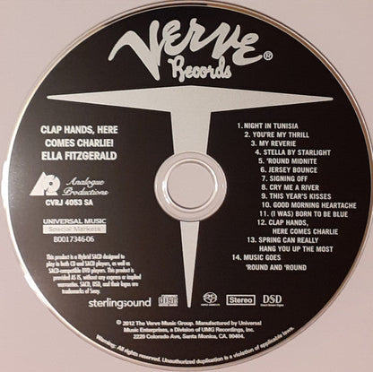 Ella Fitzgerald - Clap Hands, Here Comes Charlie! (SACD) | Near Mint (NM) Near Mint (NM)-