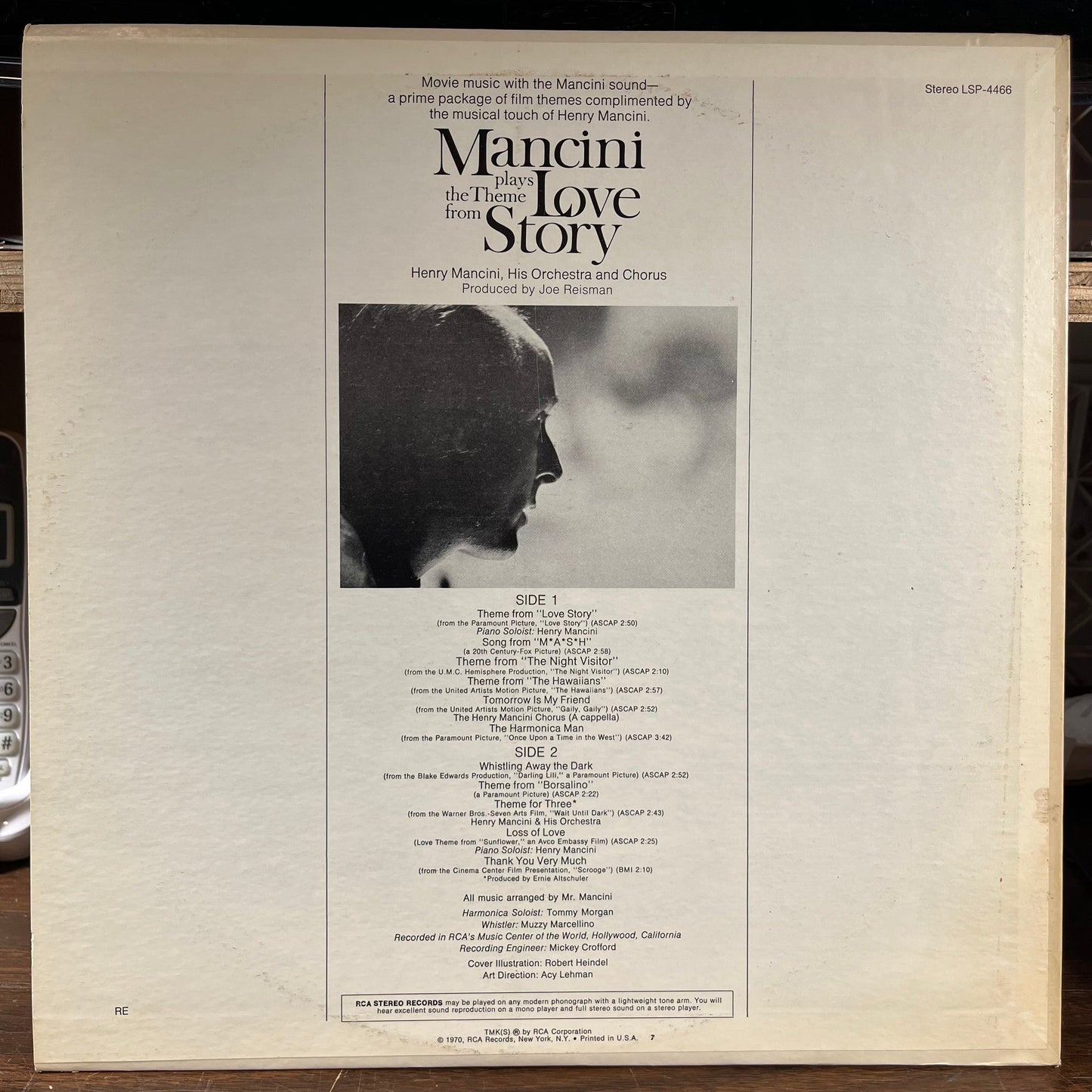 Henry Mancini - Mancini Plays The Theme From "Love Story" (VINYL) | Near Mint (NM) Excellent+ (EX+)-