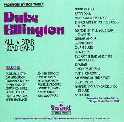 Duke Ellington - All Star Road Band (CD) | Near Mint (NM) Near Mint (NM)-