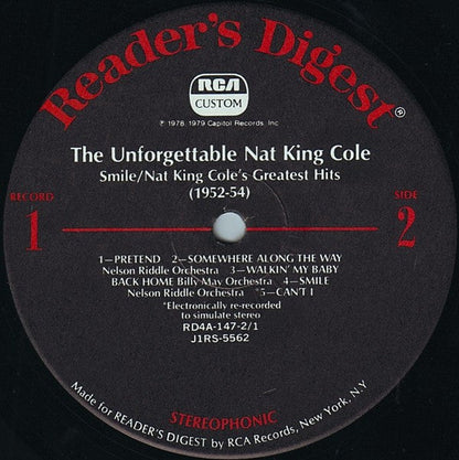 Nat King Cole - The Unforgettable | Near Mint (NM) Near Mint (NM)-