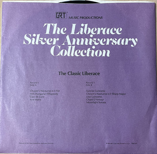 Liberace - The Liberace Silver Anniversary Collection (5x VINYL BOXSET GRT ‎– 9D07) | USED Near Mint (NM or M-) Excellent (EX)-