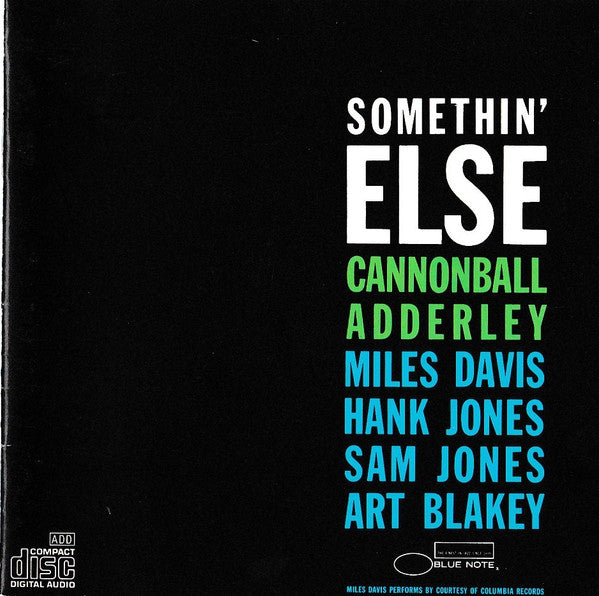 Cannonball Adderley - Somethin' Else (CD) | Near Mint (NM) Near Mint (NM)-