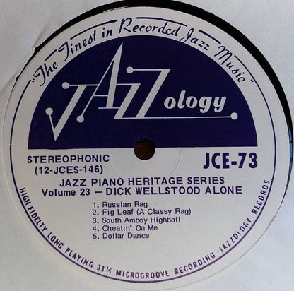 Dick Wellstood - Alone | Near Mint (NM) Near Mint (NM)-