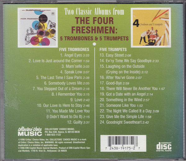 The Four Freshmen - 5 Trombones & 5 Trumpets (CD) | Near Mint (NM or M-)-