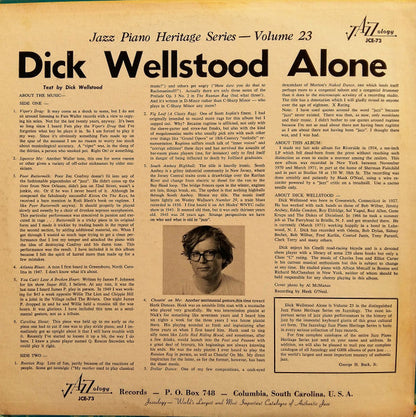Dick Wellstood - Alone | Near Mint (NM) Near Mint (NM)-