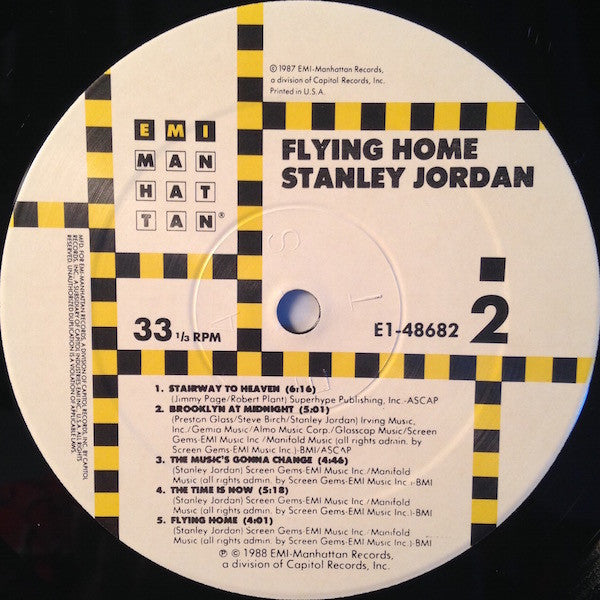Stanley Jordan - Flying Home | Near Mint (NM) Excellent (EX)-